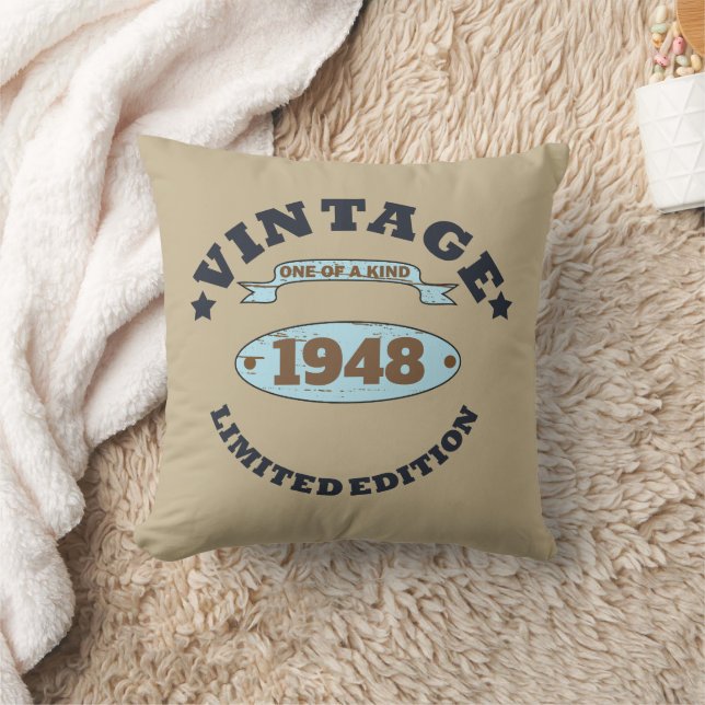 Coussin Soixante-quinze vintage 75e anniversaire (Couverture)