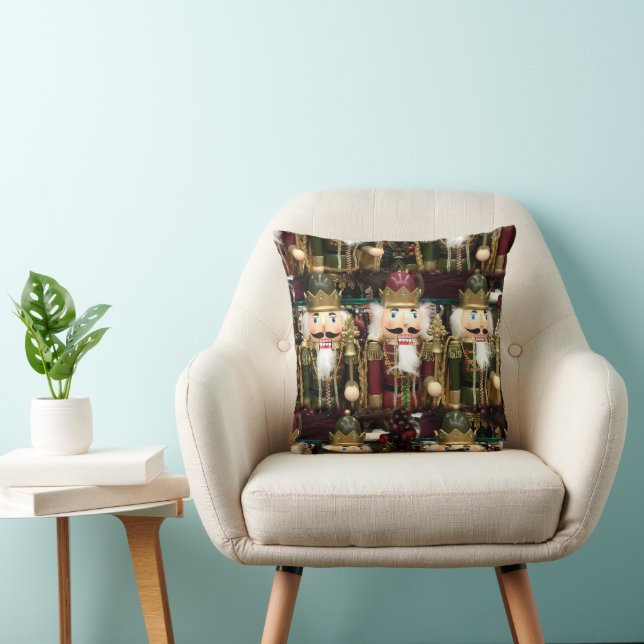Coussin Soldats Casse-Noisette Dorés Noël (Chaise)