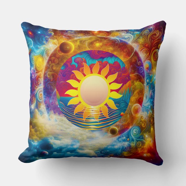 Coussin Soleil cosmique (Recto)