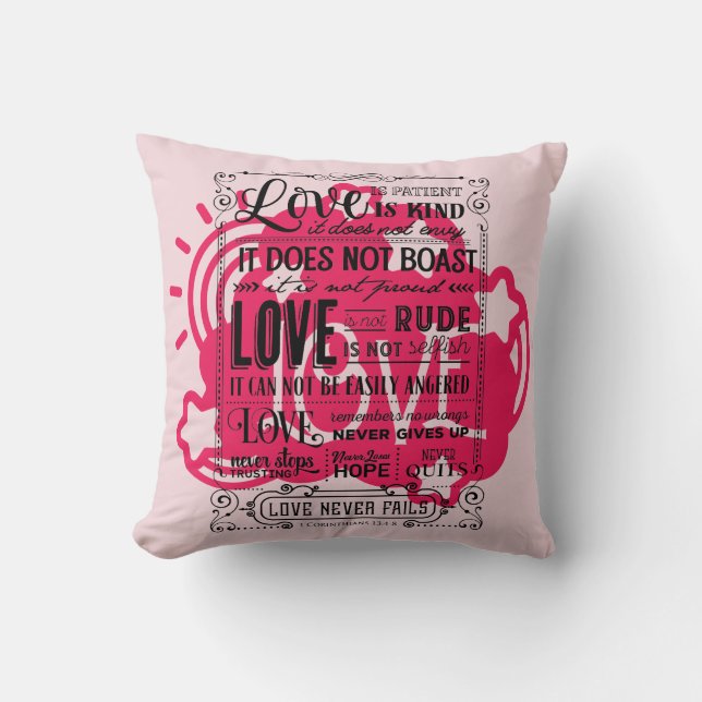 Coussin Soleil Et Étoiles L'Amour Est... (Recto)