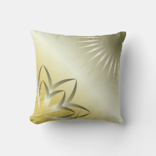 Coussin soleil et fleur