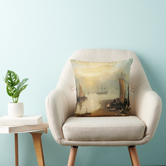 Coussin Soleil levant à travers la vapeur par Joseph Turne (Chaise)