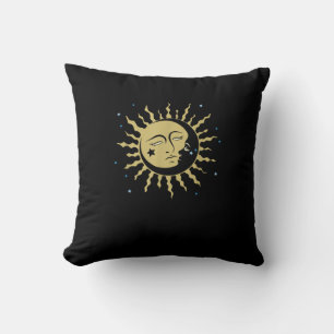 Coussin Soleil Lune Avec 90s Sorcière Whimsigoth esthétiqu