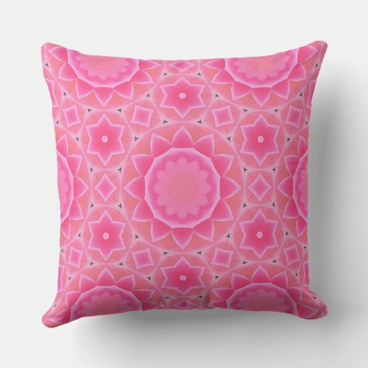 Coussin Soleil rose et étoiles petite fille motif en mosaï (Verso)