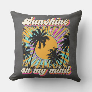 Coussin Soleil sur mon esprit