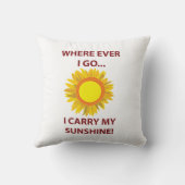 Coussin Soleil Tournesol Ensoleillement Soleil (Verso)