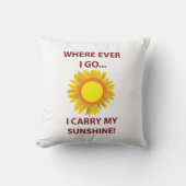 Coussin Soleil Tournesol Ensoleillement Soleil (Recto)