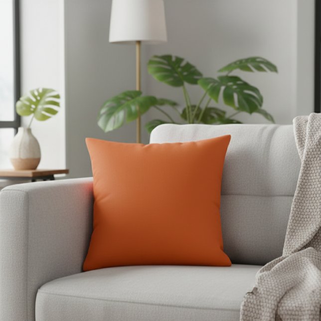 Coussin Solid Orange Cushion for Autumn Decorations (Créateur téléchargé)