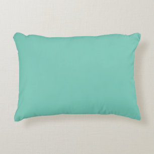Coussin solide d'accent de turquoise