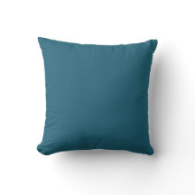 Coussin solide turquoise de minuit