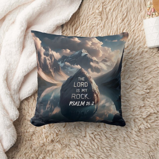 Coussin Solidité Divine : Le Seigneur Est Mon Rocher (Couverture)