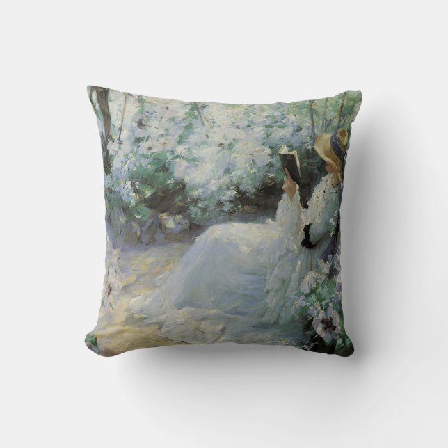 Coussin Solitude Délicieuse par Frank Bramley, Art Vintage (Recto)