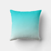 Coussin sombre bleu turquoise. (Verso)