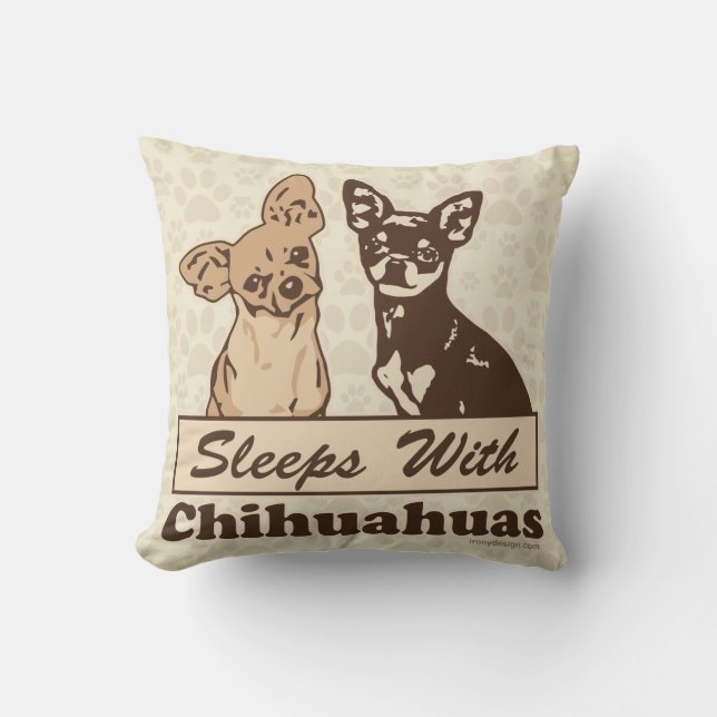 Coussin Sommeils avec des chiwawas (Recto)