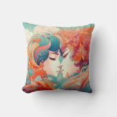 Coussin Son Amour, Son Chemin | Style Art Déco Biss lesbie (Recto)