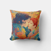 Coussin Son Amour, Son Chemin | Style Art Déco Biss lesbie (Recto)