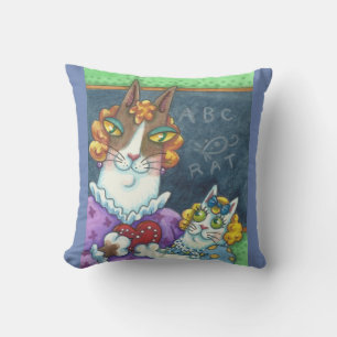 Coussin SON ENSEIGNANT N'Fitz Cats VALENTINE THROW PILLOW
