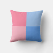 Coussin Son jumeau garçon et fille mignonne rose bébé empr (Verso)