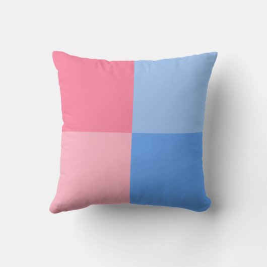 Coussin Son jumeau garçon et fille mignonne rose bébé empr (Verso)