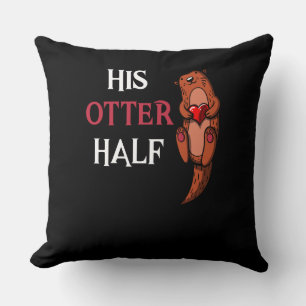 Coussin Son Otter demi mignonne copine qui correspond