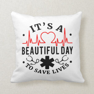 Coussin Son un beau jour pour sauver les vies
