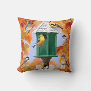 Coussin Songbirds en automne