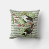 Coussin Songbirds vintages & Sheet Music (Verso)