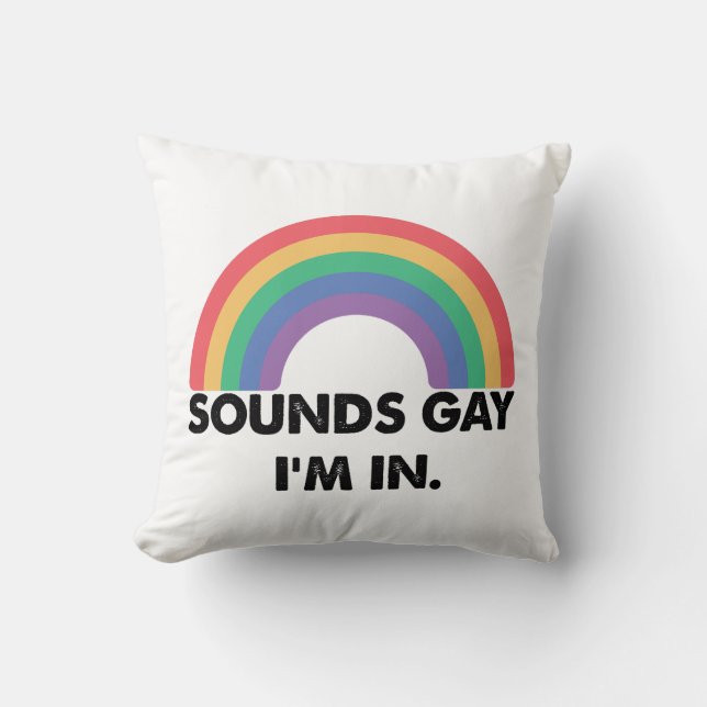 Coussin Sons Gay Im Dans Rainbow Prith Mois Gay (Recto)