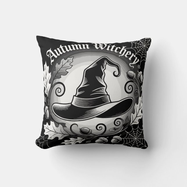 Coussin Sorcellerie d'automne (Recto)