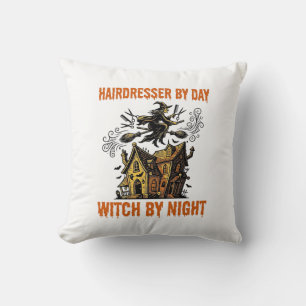 Coussin Sorcière Coiffeuse Halloween Vintage Chemise de Sa
