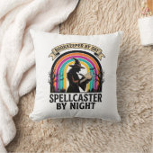 Coussin Sorcière Comptable Rétro Halloween Comptabilité De (Couverture)