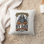 Coussin Sorcière de réparation de batterie Funny Halloween (Couverture)