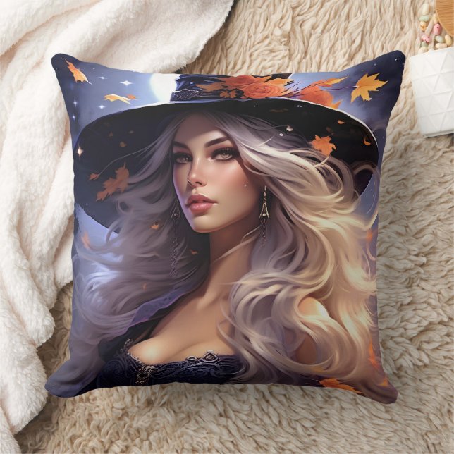 Coussin Sorcière d'Halloween (Couverture)