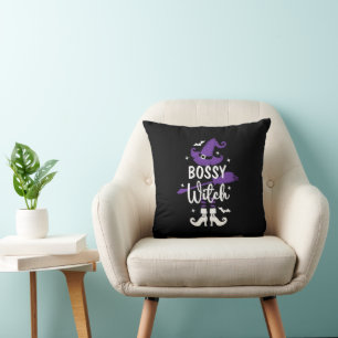 Coussin Sorcière Halloween personnalisable