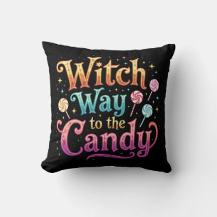 Coussin Sorcière Jusqu'Au Bonbon