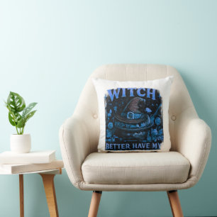 Coussin Sorcière Mieux Avoir Mon Bonbon Drôle Halloween