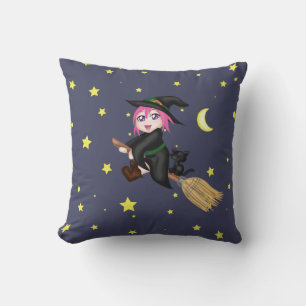 Coussin Sorcière mignonne