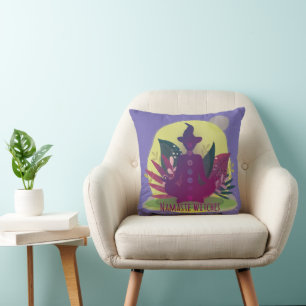 Coussin Sorcières Halloween Yoga Namaste