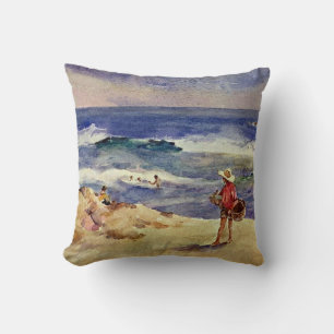 Coussin Sorolla - Garçon sur le sable