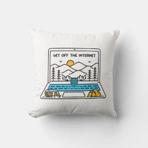 Coussin Sortez d'Internet 2
