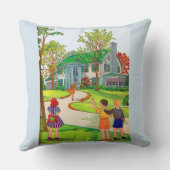 Coussin Sortir et lire l'impression (Verso)