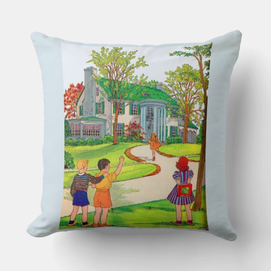 Coussin Sortir et lire l'impression (Recto)