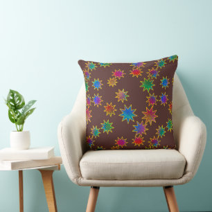 Coussin Souhait sur une étoile dans le ciel de fer