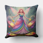 Coussin Souhaite Fête des mariées Fée Jeu d'oreiller (Verso)
