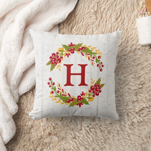 Coussin Souhaits décorés d'un monogramme de famille de (Couverture)