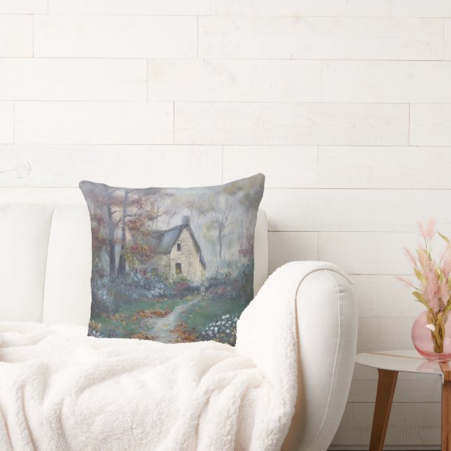 Coussin "Soupe de citrouille - Un cottage anglais" (Canapé)