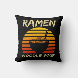 Coussin Soupe de nouilles Ramen Kawaii nouilles japonaises