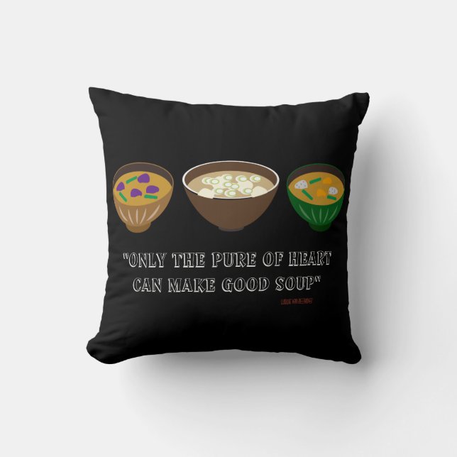 Coussin Soupe Design Jeu d'oreiller (Recto)