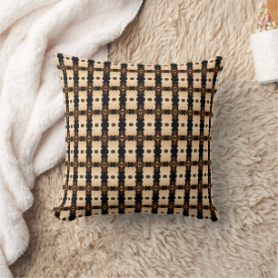 Coussin sourcil, motif, moderne, élégant, abstrait