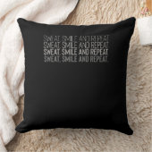 Coussin Sourire à la sueur Répéter la condition physique M (Couverture)